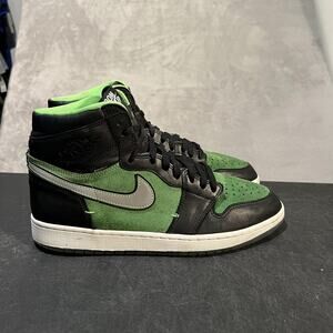 Nike Air Jordan 1 High Zoom Shoes Mens Size 12 Black Zen Green CK6637-002